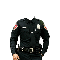 Policeman frame suit PNG