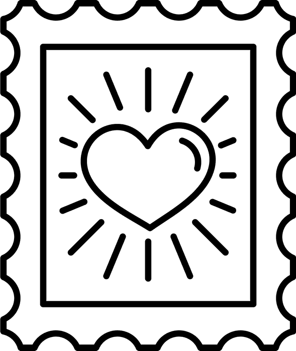 Post stamp Transparent PNG Image