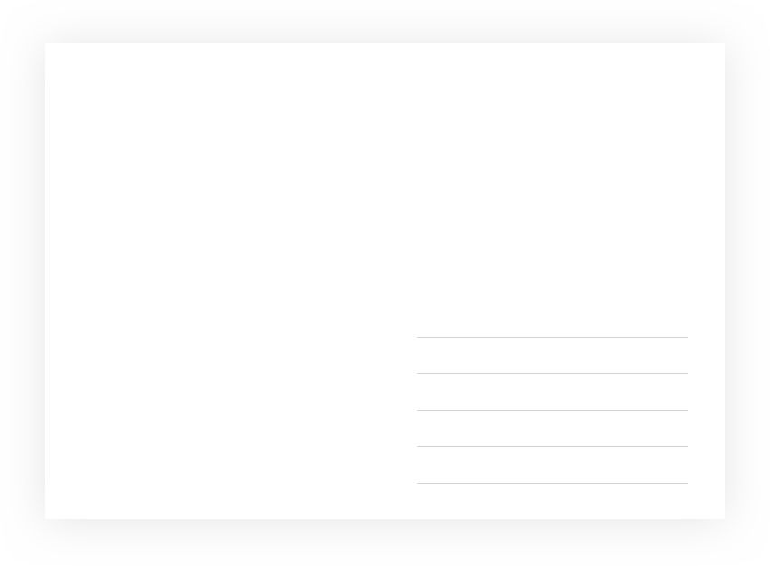 Postcard Transparent PNG Image
