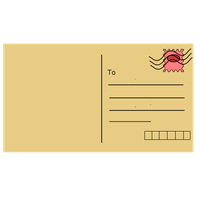 Postcard PNG