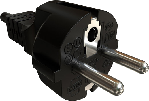 Power electric plug Transparent PNG Image