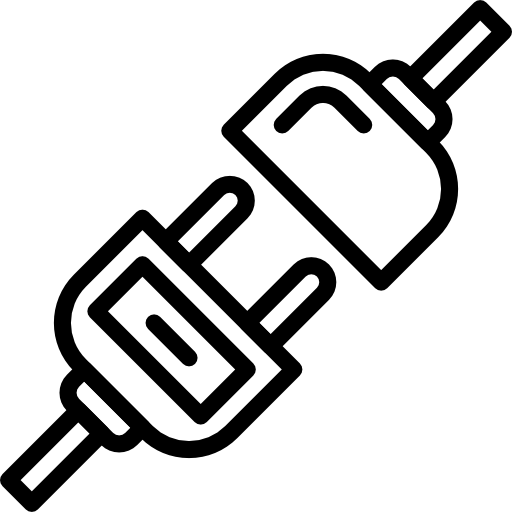 Power electric plug Transparent PNG Image