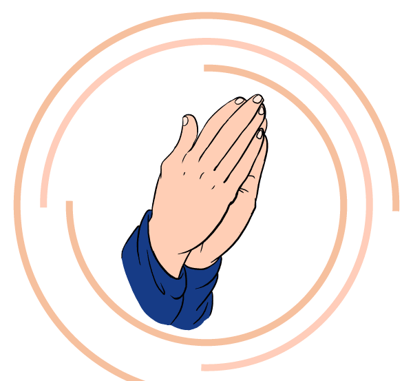 Praying hands Transparent PNG Image
