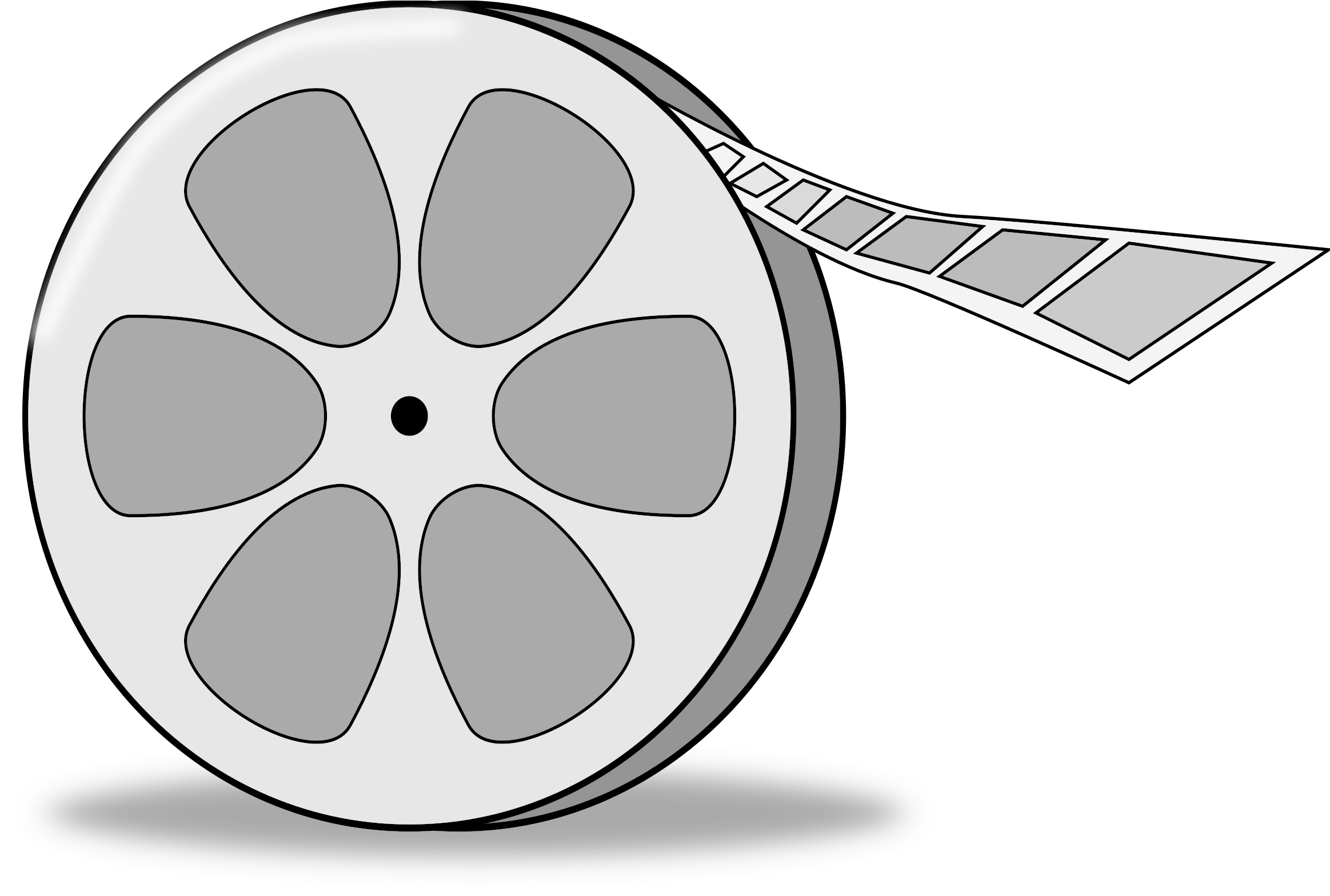 Movie Reel Projector Film Roll PNG Image