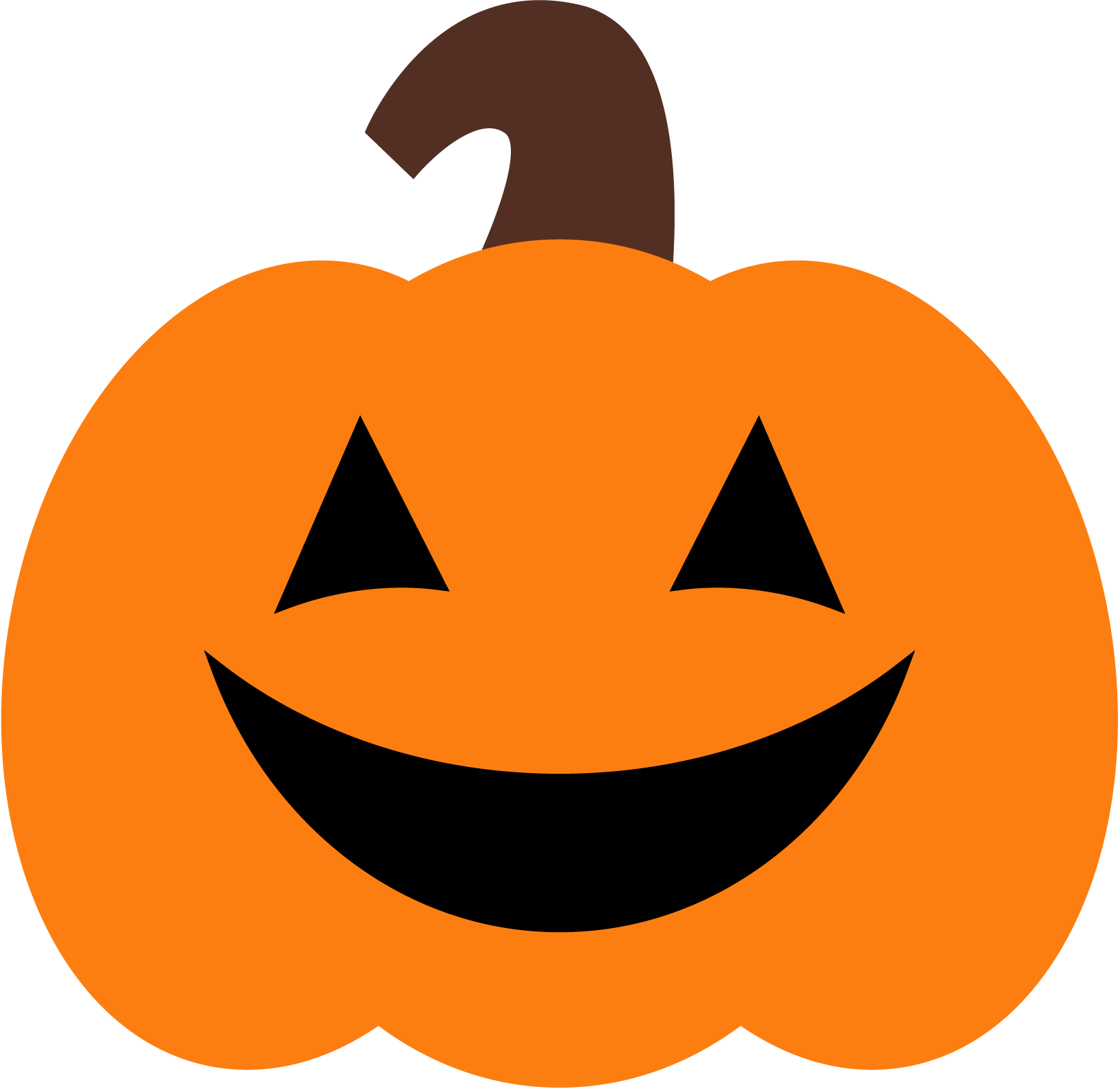 Happy Pumpkin Transparent Background PNG Image