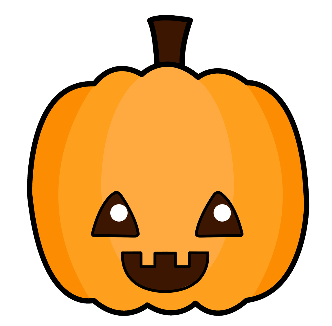 cartoon halloween cute pumpkin