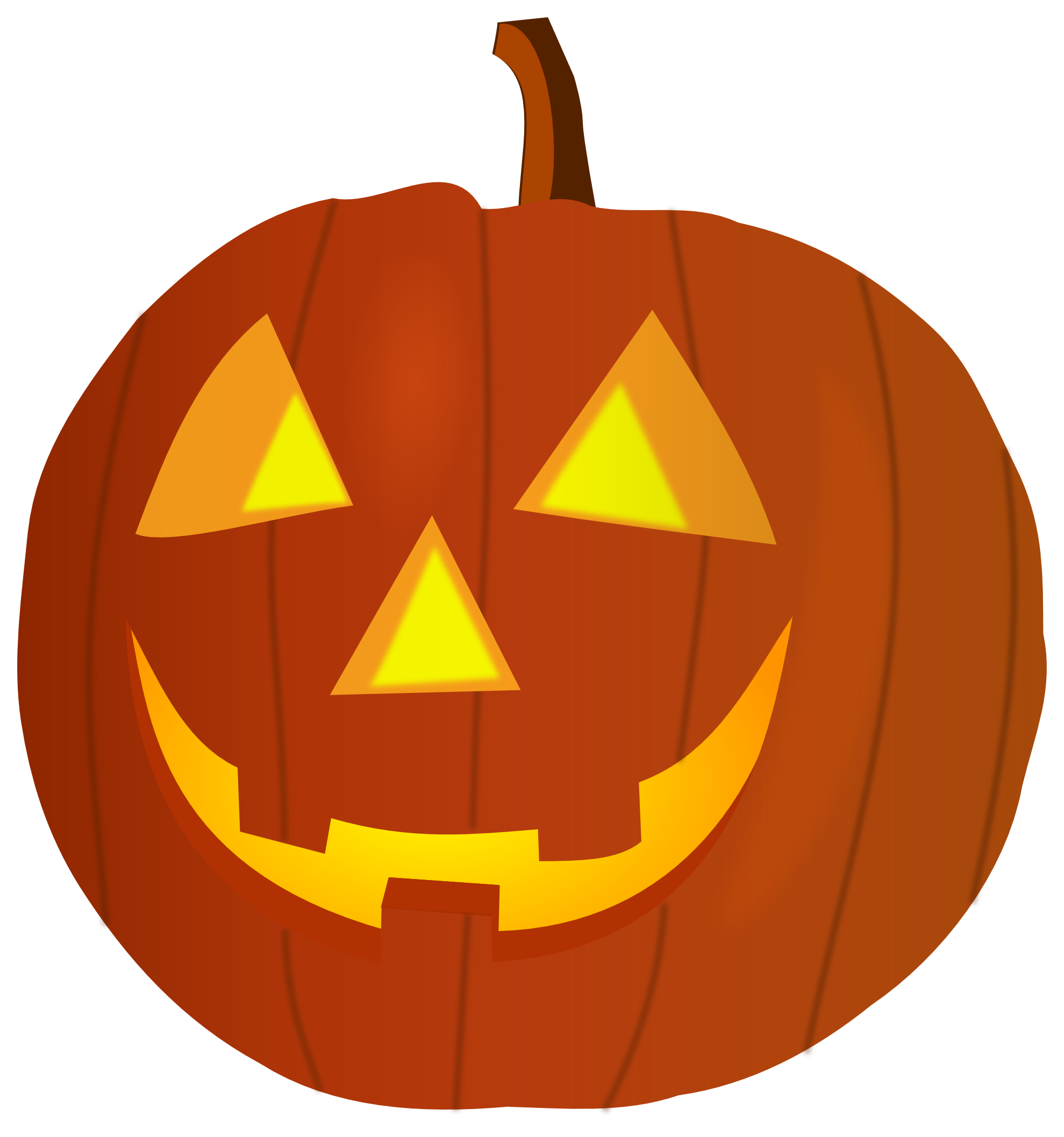 happy pumpkin clipart