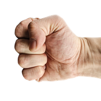 Force Punch Hand Free Clipart HD PNG Image