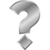 Grey Question mark Transparent PNG Image