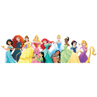Ariel Belle Aurora Jasmine Rapunzel Princess Disney PNG Image