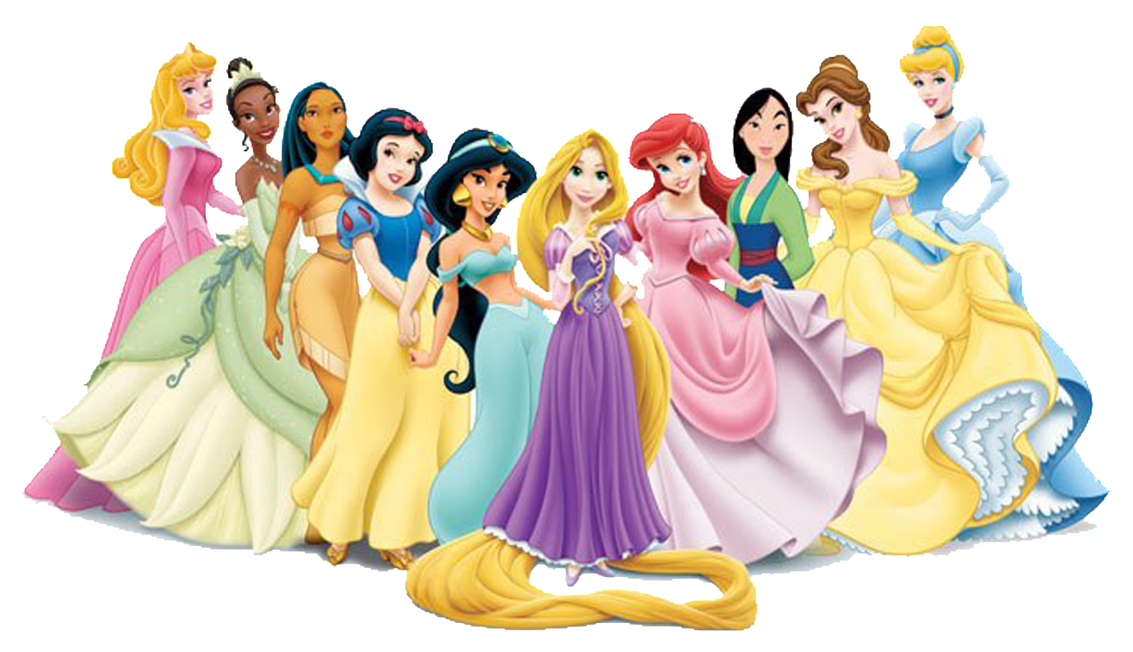 Belle Cinderella Jasmine Beast Rapunzel Princess Disney PNG Image