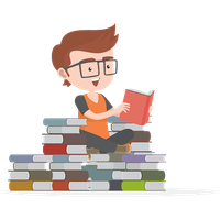 Boy Reading Book Free HQ Image Transparent PNG Image