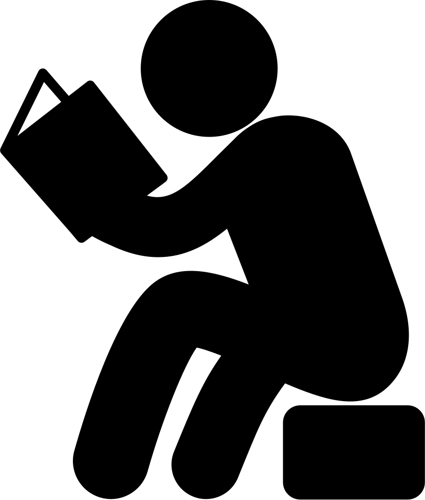 Reading Silhouette PNG Download Free PNG Image