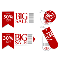 Material Labels Sales Promotional Discount Hot Advertising PNG Image