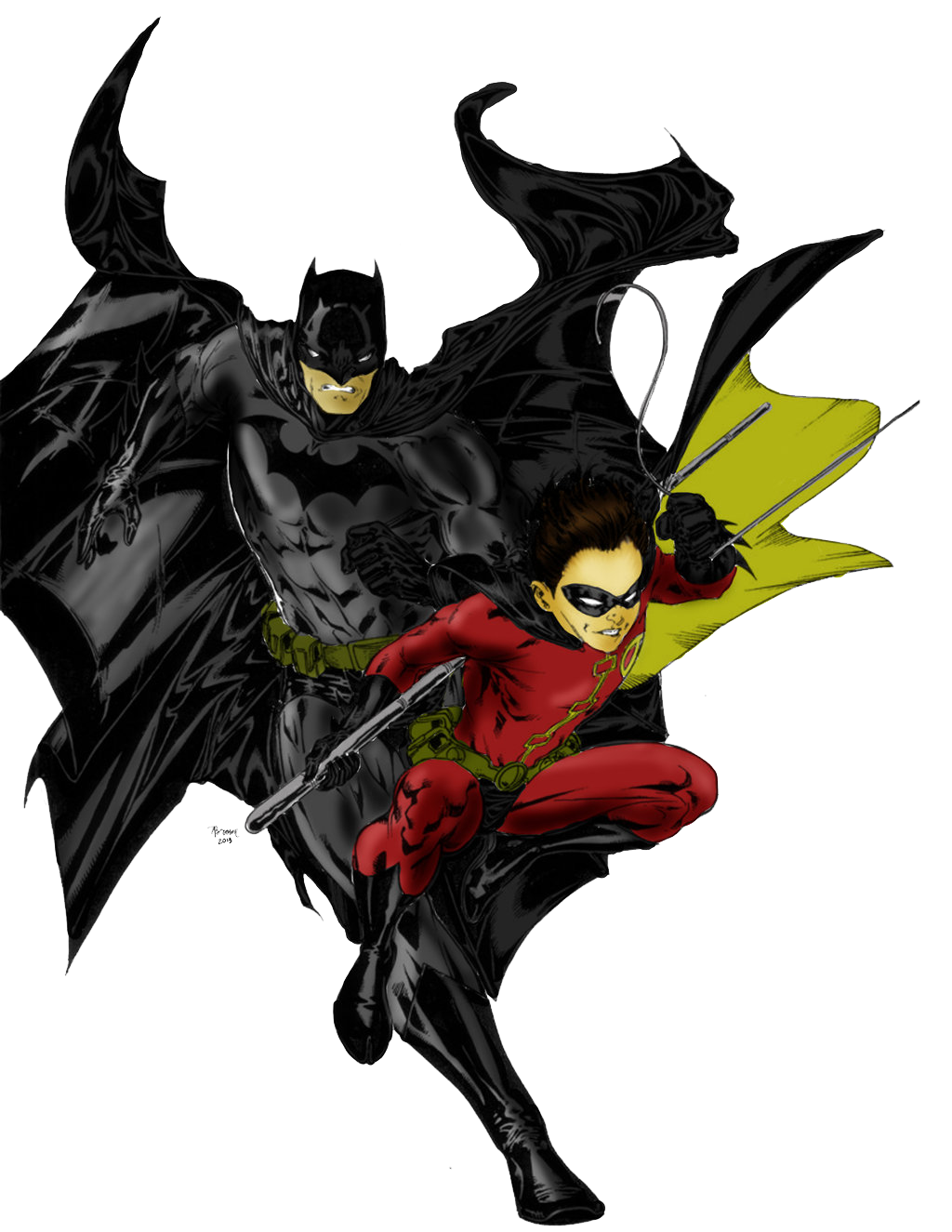 Batman And Robin File PNG Image