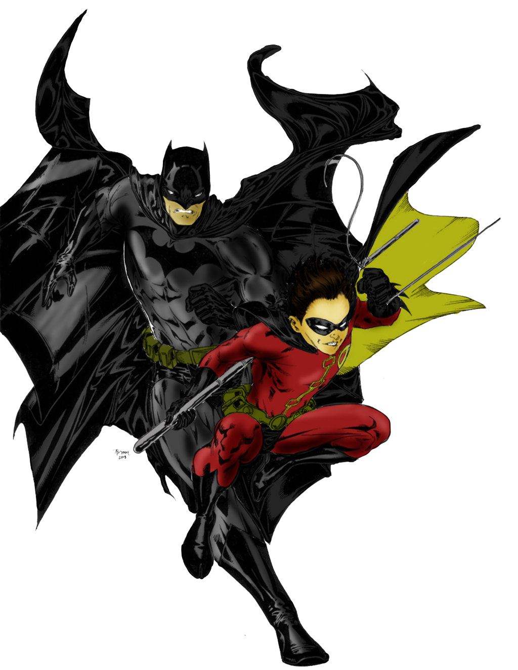 Batman And Robin File Transparent PNG Image