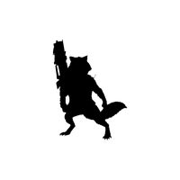 Raccoon Cartoon Rocket PNG Free Photo PNG