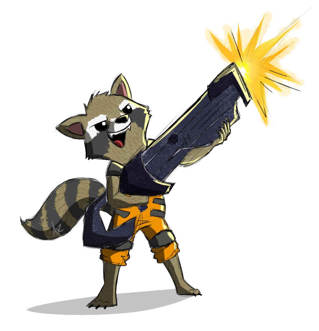 Raccoon Cartoon Rocket PNG Download Free PNG Image