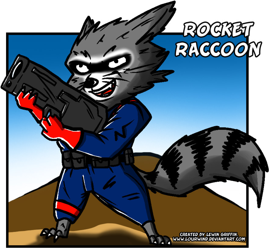 Raccoon Rocket Free HD Image PNG Image