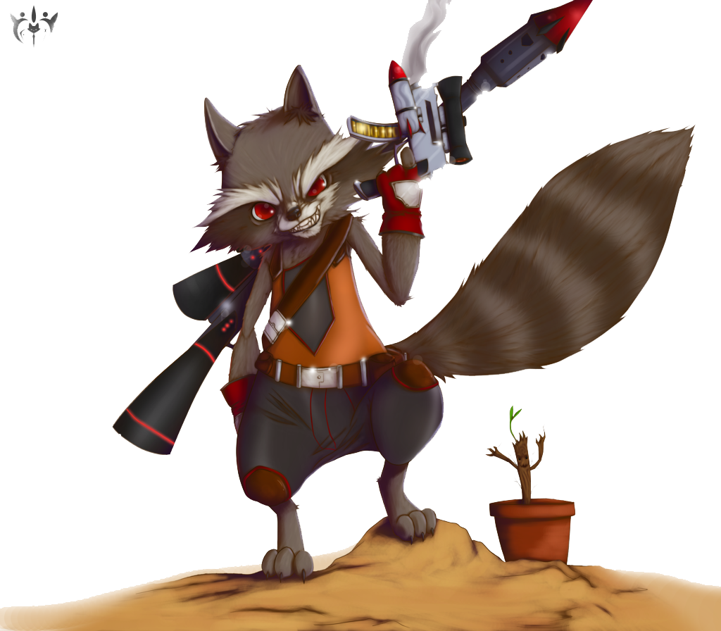 Rocket Raccoon Transparent PNG Image