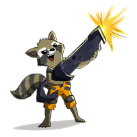 Rocket Raccoon Transparent PNG Image