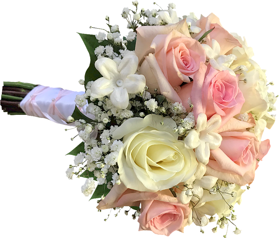 Blossom Pink Flower Bunch Rose PNG Image