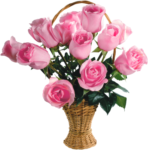 Pink Rose Flower Bunch Download HQ PNG Image