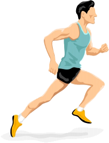 Runner man Transparent PNG Image