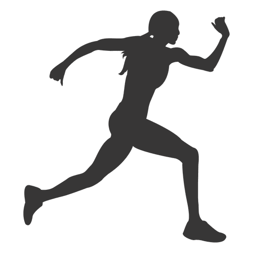 Running Athlete Female Free Clipart HD PNG Image
