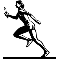 Running Athlete Female Free Download PNG HQ PNG