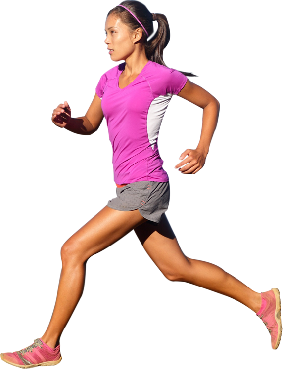 Running Athlete Female HD Image Free PNG Image