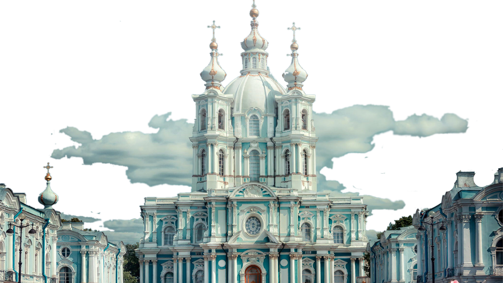 Building Convent Smolny Facade Architecture Russian PNG Image