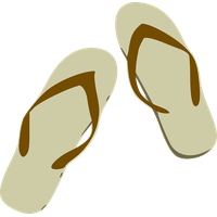 Beach Sandal Clipart PNG