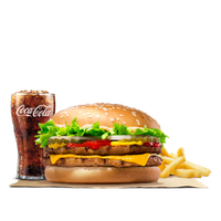 King Whopper Hamburger Cheeseburger Fries French Burger