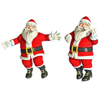 Santa Claus Gif Transparent, HD Png Download - 519x595 PNG 