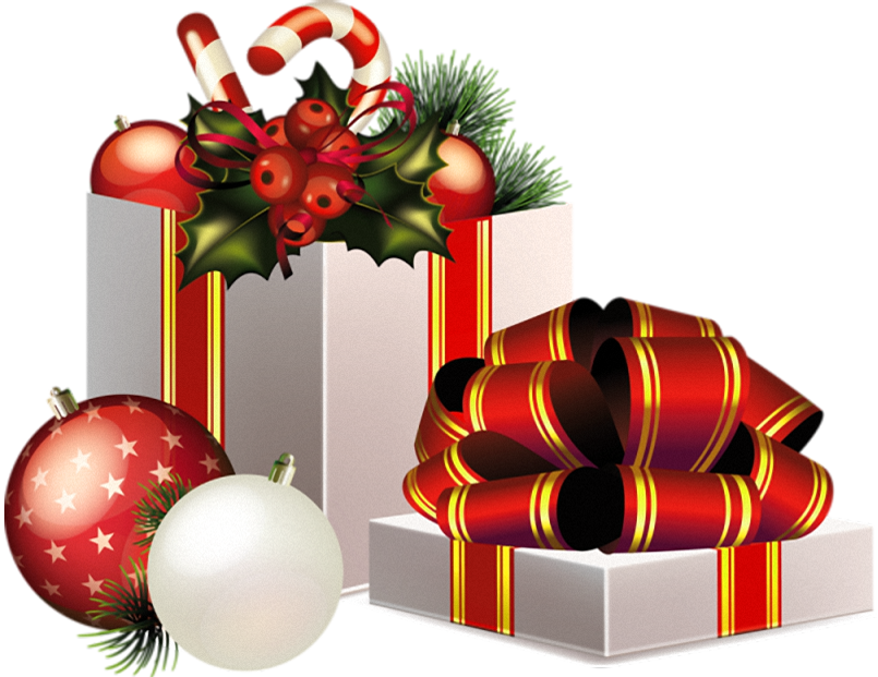 Decoration Gift Claus Transparent Gifts Santa Christmas PNG Image
