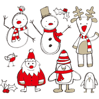 And Snowman Claus Tree Decoration Santa Christmas