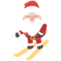 Portable Claus Day Brazilian Design Santa Graphics
