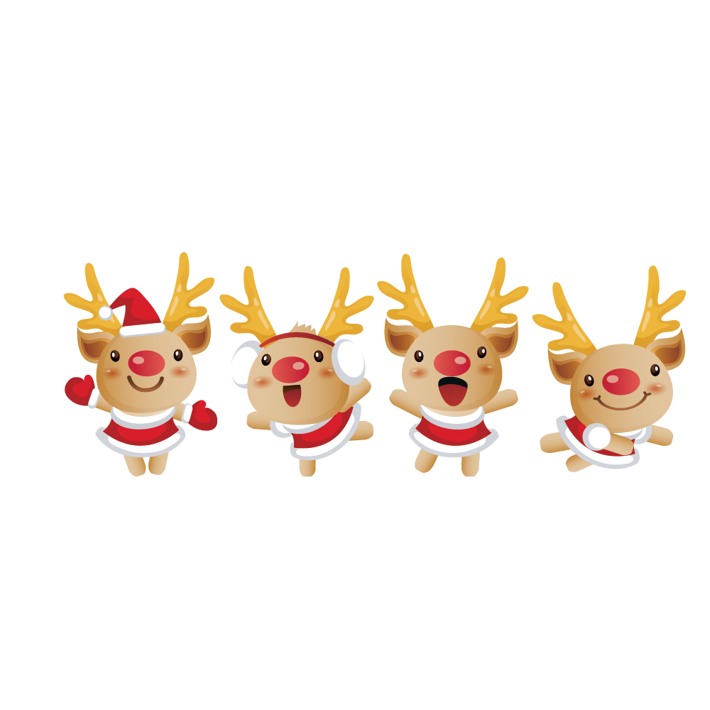 Reindeer Christmas Santa Clauss HQ Image Free PNG PNG Image
