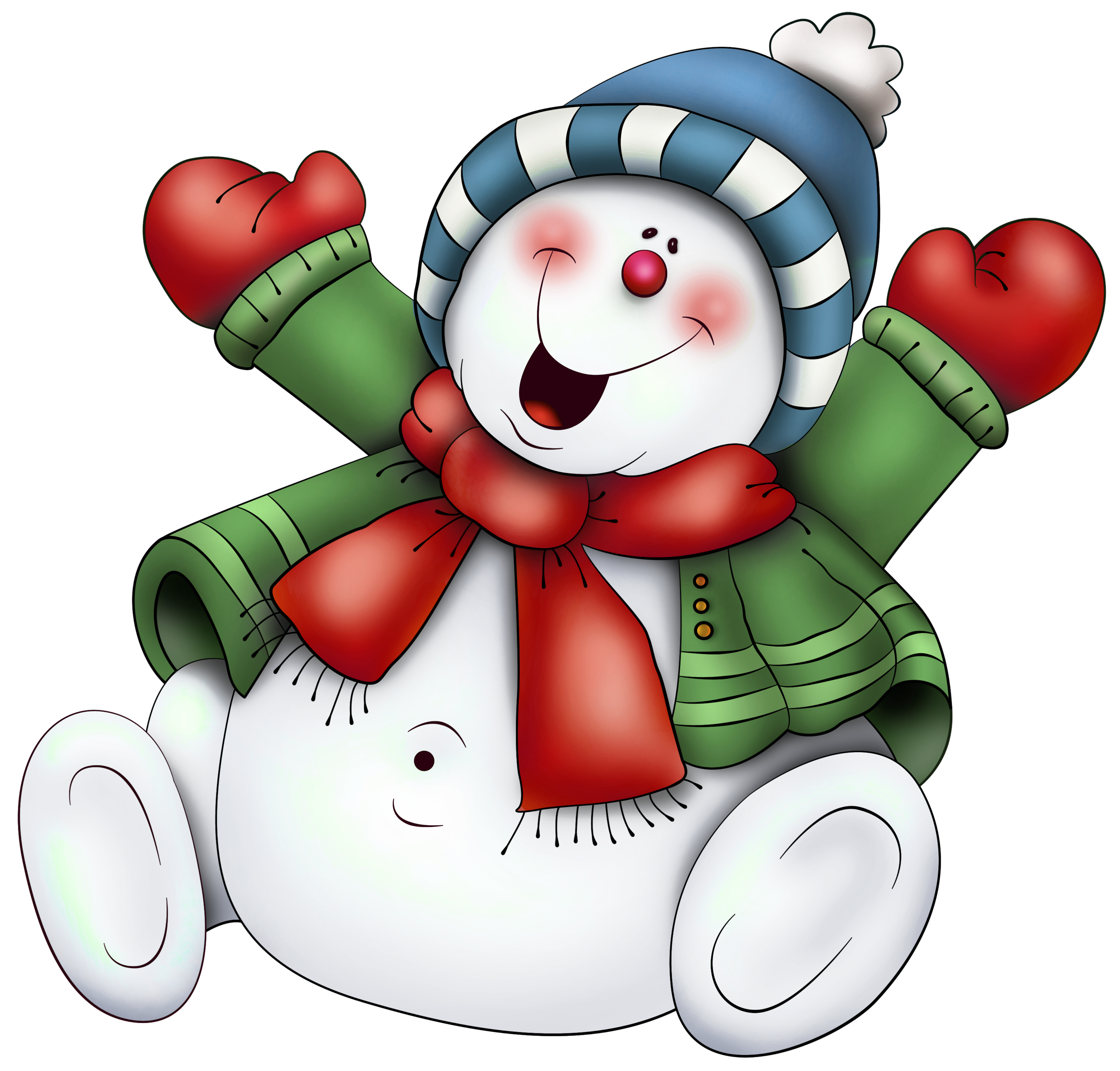 Snowman With Scarf Free Photo PNG PNG Image
