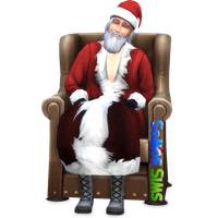 Sims Claus Character Fictional Santa Clothing PNG Image