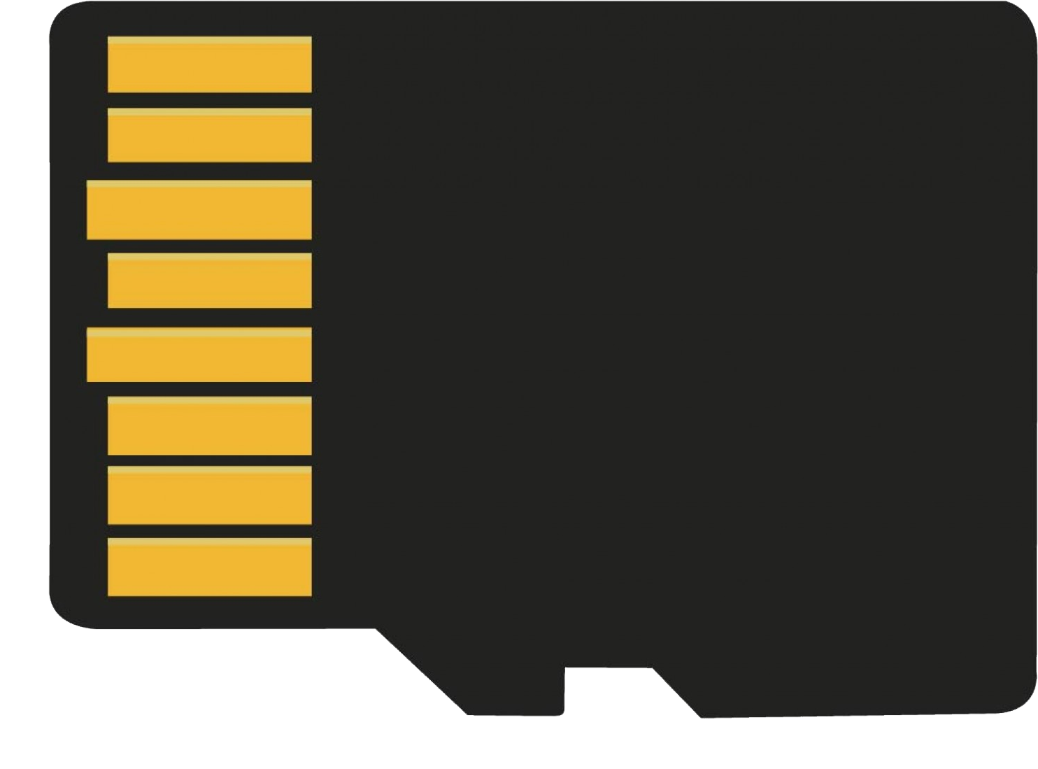 Secure Digital SD card Transparent PNG Image