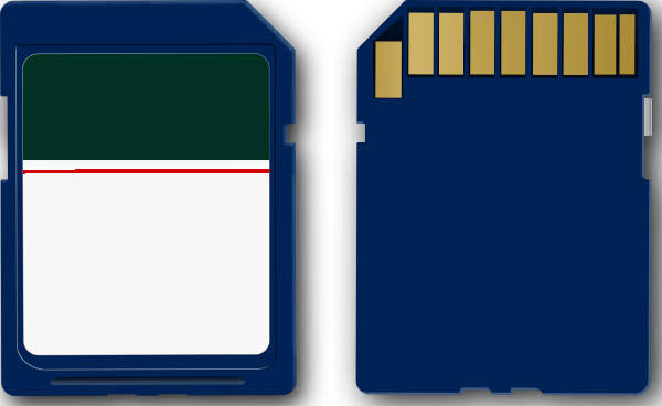 Secure Digital SD card Transparent PNG Image