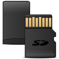 Secure Digital SD card PNG