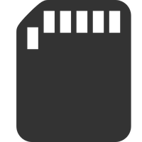 Secure Digital SD card Transparent PNG Image