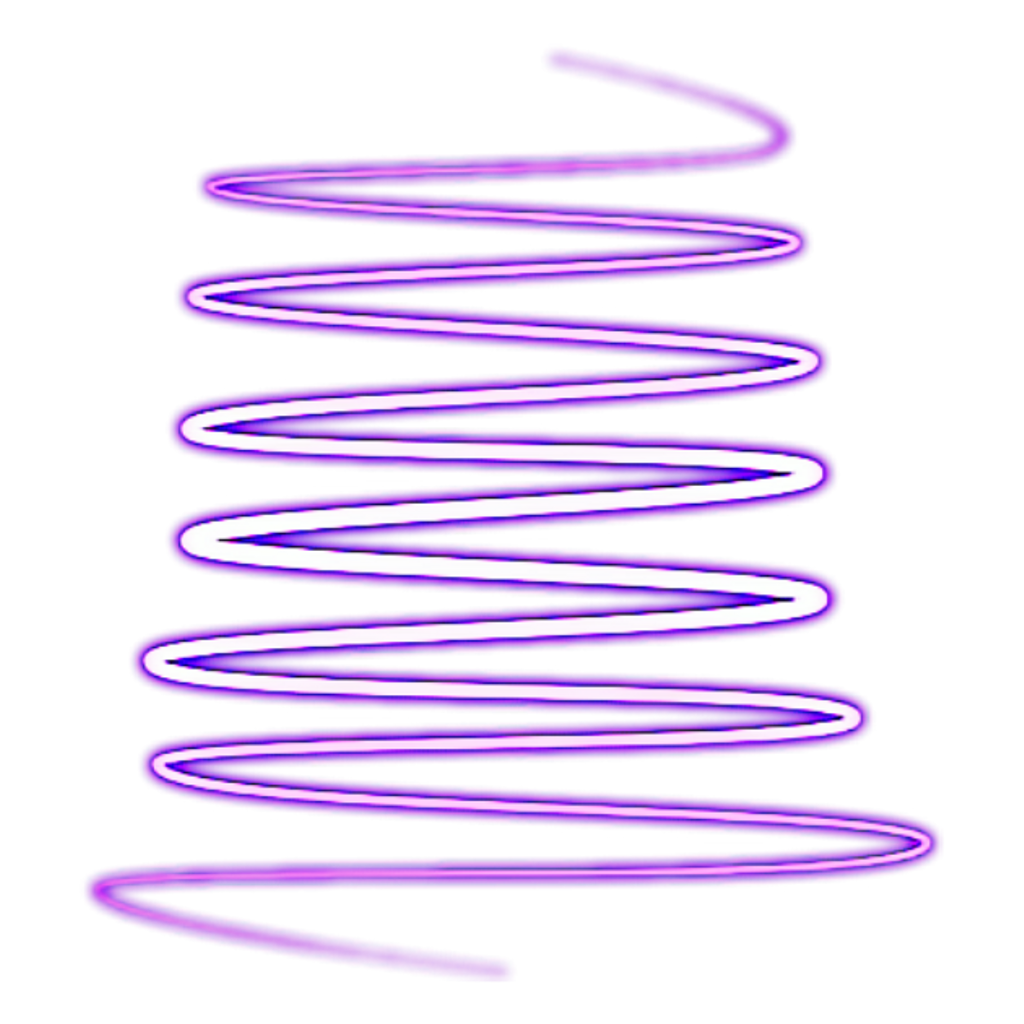 Ahmed Sticker Neon Spiral Sign Shape PNG Image