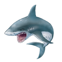 Blue Megalodon Shark HQ Image Free
