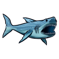 Blue Megalodon Shark Pic Free Transparent Image HD