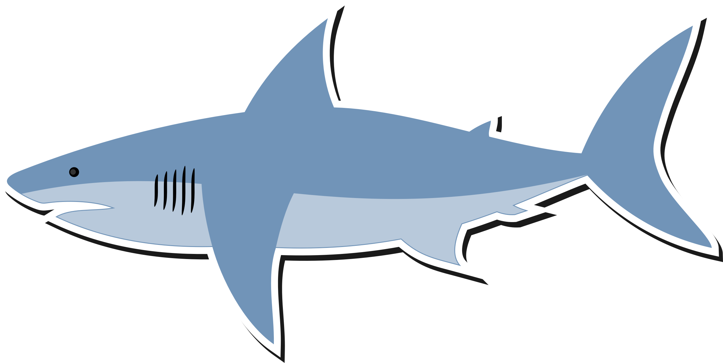 Blue Megalodon Shark PNG Free Photo PNG Image