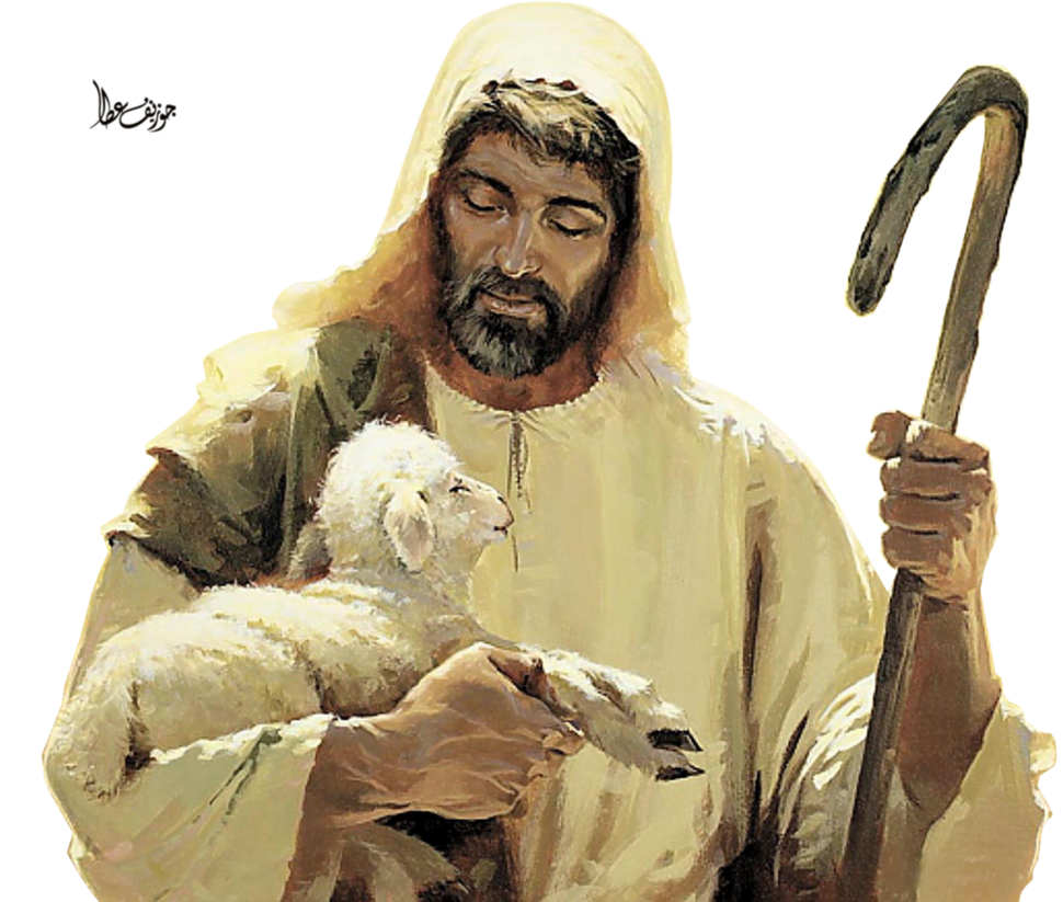 Jesus Christ With Sheep